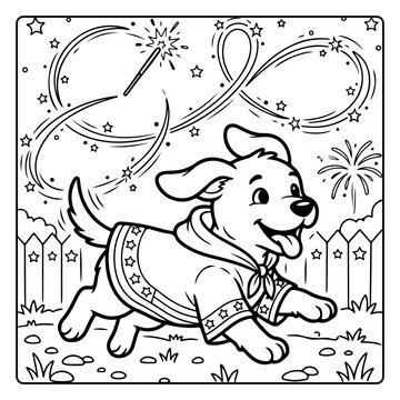 4th of July Adult Coloring Pages 