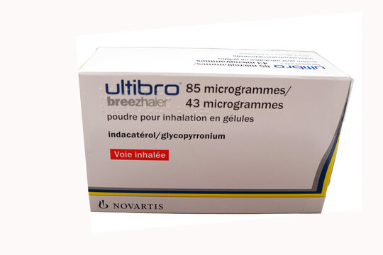 Boite de poudre pour inhalation Ultipro de chez  Novartis