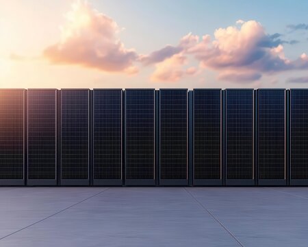 Quantum supercomputer plugged into modern solarpowered hub