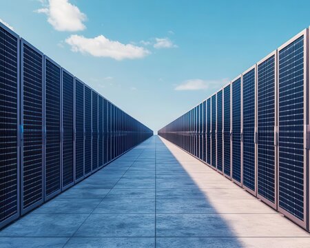 Quantum supercomputer plugged into modern solarpowered hub