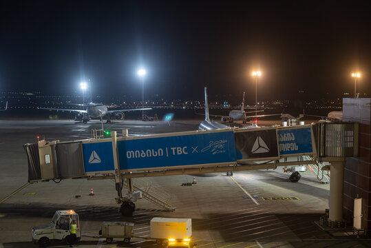 Shota Rustaveli Tbilisi International Airport in Tbilisi, Georgia