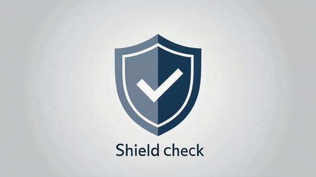 blue shield checkmark animation sequence frames