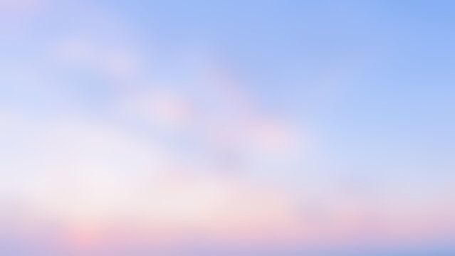 Abstract soft pastel sky background with gentle gradient, soft focus, 16:9 widescreen photo, copy space