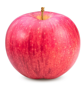 Giant Apple isolated on white background, Big apple on white background,