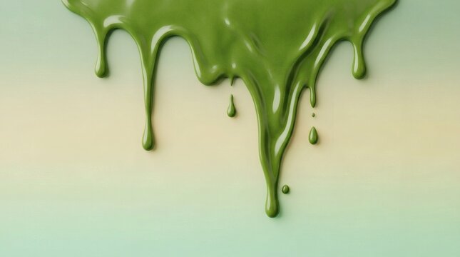 Green Slime Liquid Drip Ooze Fluid Abstract Halloween Background Texture