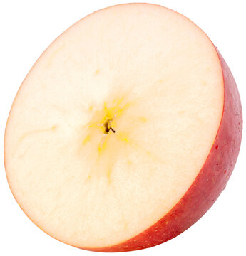 Giant Apple isolated on white background, Big apple on white background,