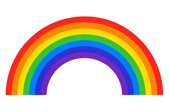 rainbow on a white background