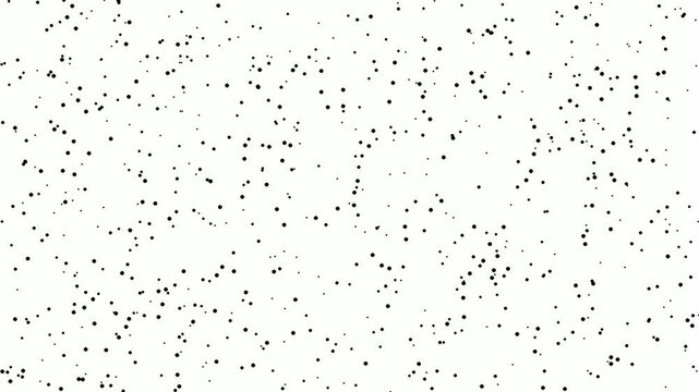 Minimalist Black Particle Isolated on White Background 4K