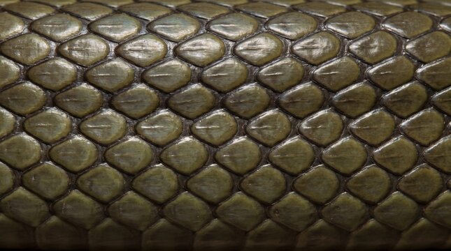 Close-up of Detailed Snake Skin Scales Texture