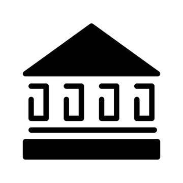Bank Icon Vector Symbol Design Illustration