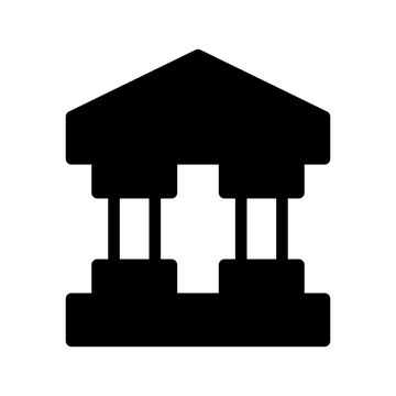 Bank Icon Vector Symbol Design Illustration