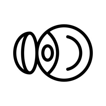 Contact Lens Icon Vector Symbol Design Illustration