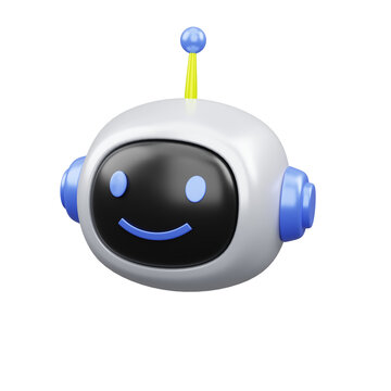 Futuristic 3D Robot AI Icon PNG, Digital Artificial Intelligence and Smart Technology Illustration