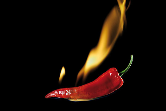 Burning peperoni