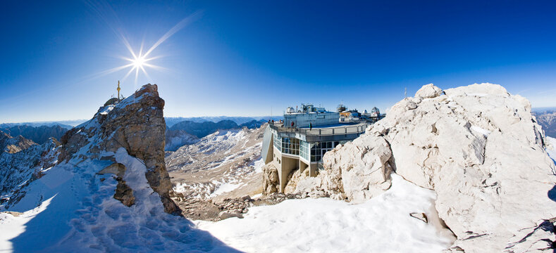 Germany, Bavaria, Wetterstein mountains, Zugspitze