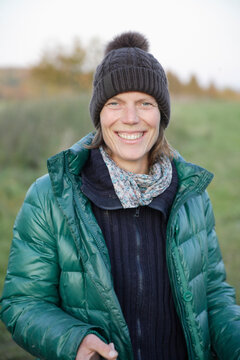 Germany, Bavaria, Mature woman smiling, portrait