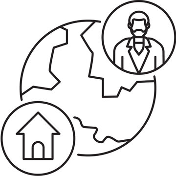 Line Icon-telemedicine worldwide service