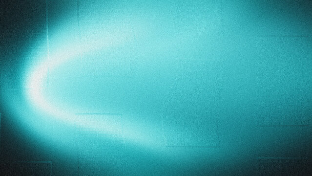 Ethereal aquamarine gradient, luminous soft white curved light path on subtle noisy grain texture, gently fading to deep teal-black edges, ideal for futuristic digital designs.