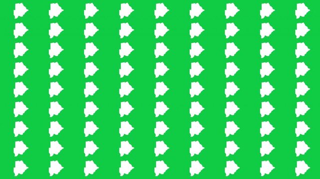 Botswana map pattern scrolling perfect 15 second loop with green background
