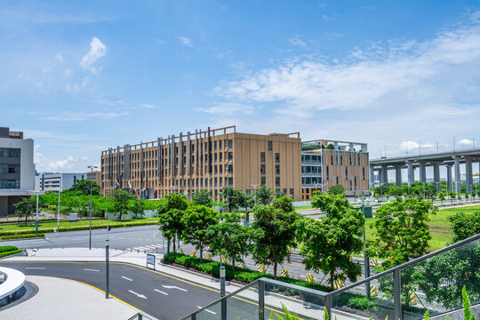 Cityscape of Cuiheng New Area, Zhongshan City, China