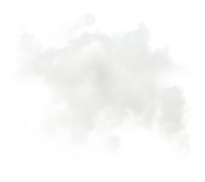Soft wispy white cloud floating on transparent backgrounds 3d illustrations png
