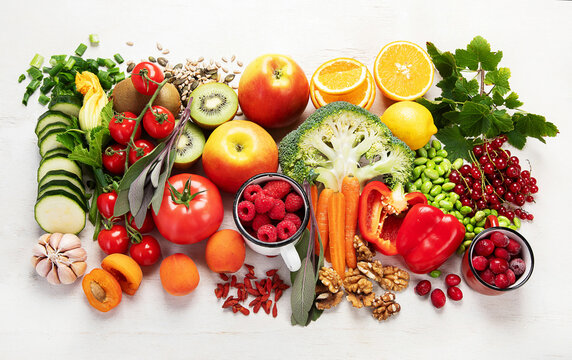 Products containing vitamin C.