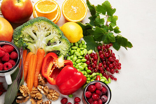 Products containing vitamin C.