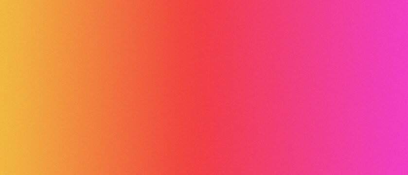Vibrant gradient sweeps from gold to magenta. Texture adds depth with subtle, grainy surface.