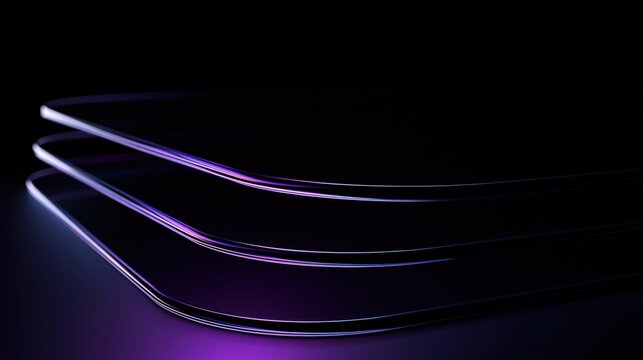 Abstract flowing glass lines background for premium business presentation, executive strategy, corporate branding and technology marketing
