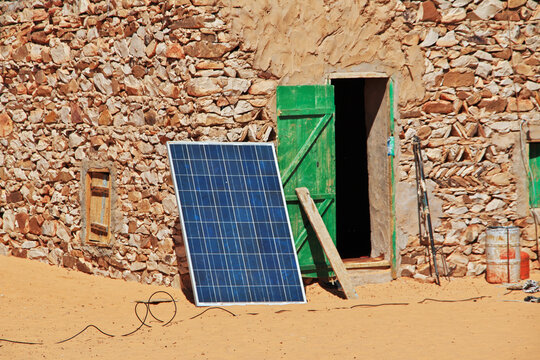 Small village in Sahara desert, Mauritania, West Africa