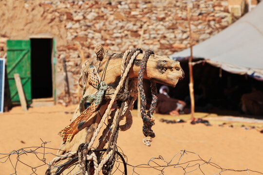 Small village in Sahara desert, Mauritania, West Africa