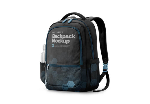 Backpack Mockup for Business Presentation and Commercial Design