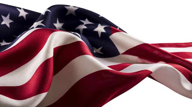 Waving American Flag with Stars and Stripes
