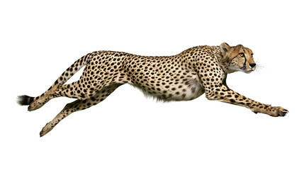 Cheetah running at full speed side view, motion blur © Elowen