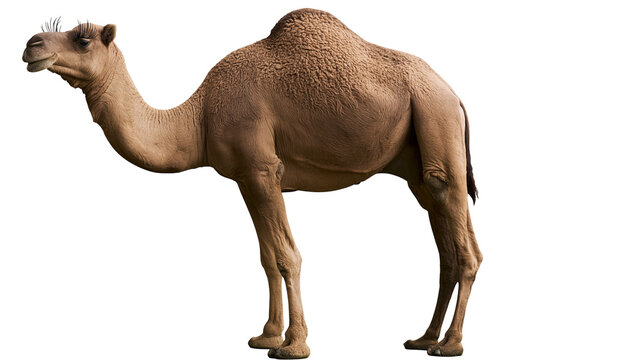 Dromedary camel with one hump standing