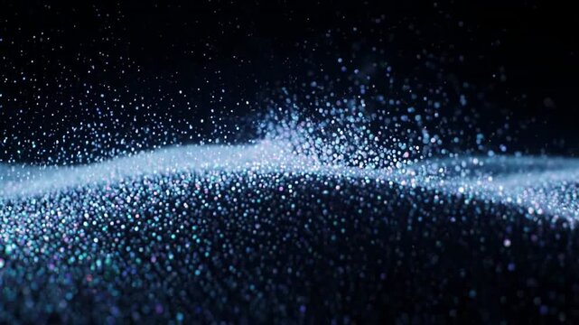 Aquatic life in motion underwater with glowing fish and coral reef