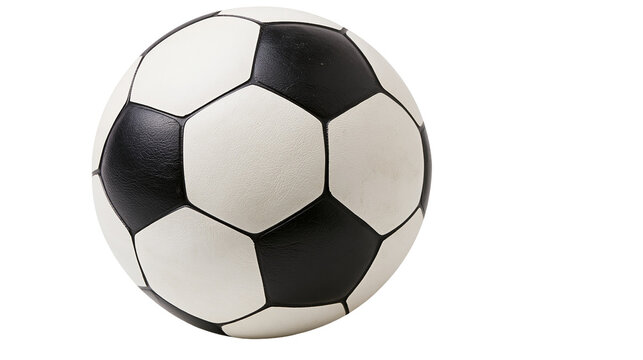 Classic black and white soccer ball