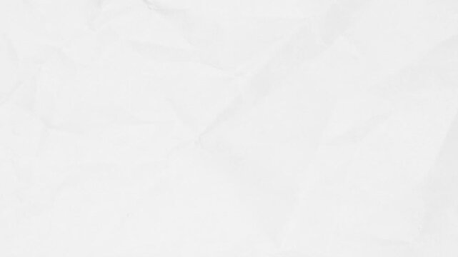 Crumpled white paper texture creates dynamic motion ripples in this minimalist abstract motion video clip animation