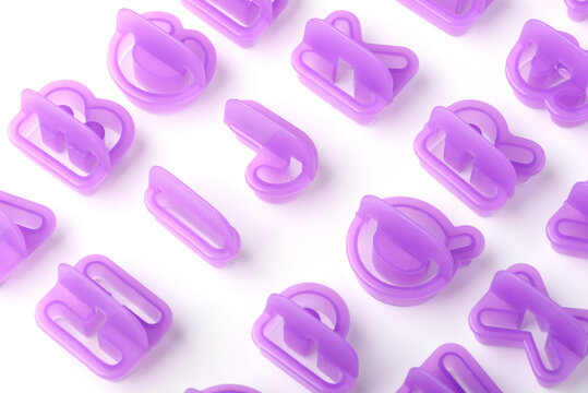 Plastic letters baking molds