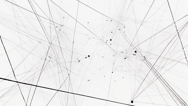 Ant walking on geometric mesh surface animation