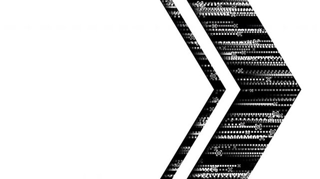 Black and white minimalist title text image background dynamic video material