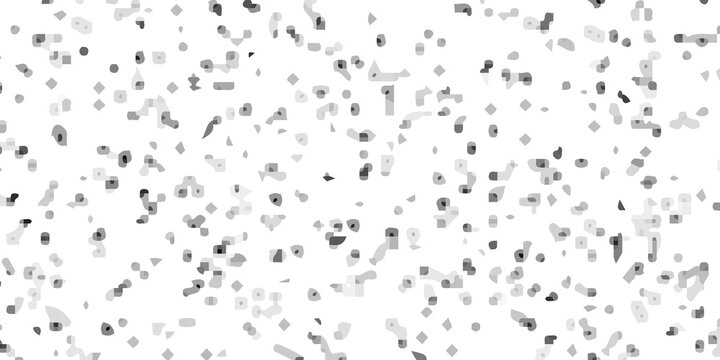 black and white paint on distressed overlay texture grass on ground floor. Terrazzo tiles mosaic pattern.