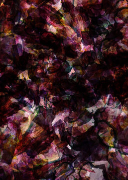 Moody Dark Plum and Wine Floral Seamless Pattern