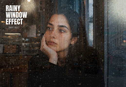 Rainy Window Photo Effect