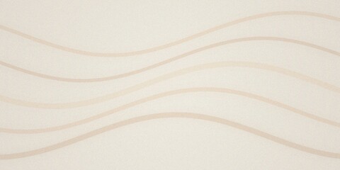 Obraz premium Abstract background, featuring soft beige, wavy lines flowing, horizontally across a, light cream surface