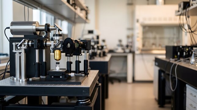 laboratory raman spectrometer with polished optical housing for advanced material analysis