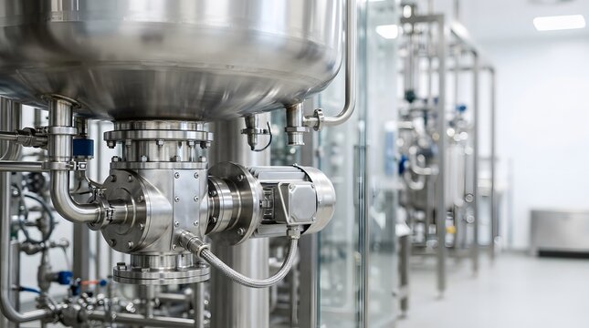pharmaceutical magnetic mixer drive mounted beneath stainless steel vessel enabling contamination free sterile mixing operations