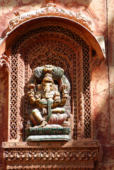 Fototapeta premium detail of a hindu temple