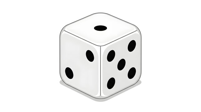 dice on white background