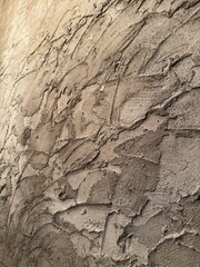 Naklejka premium Rough Concrete Wall Texture Background with Natural Stone Pattern
